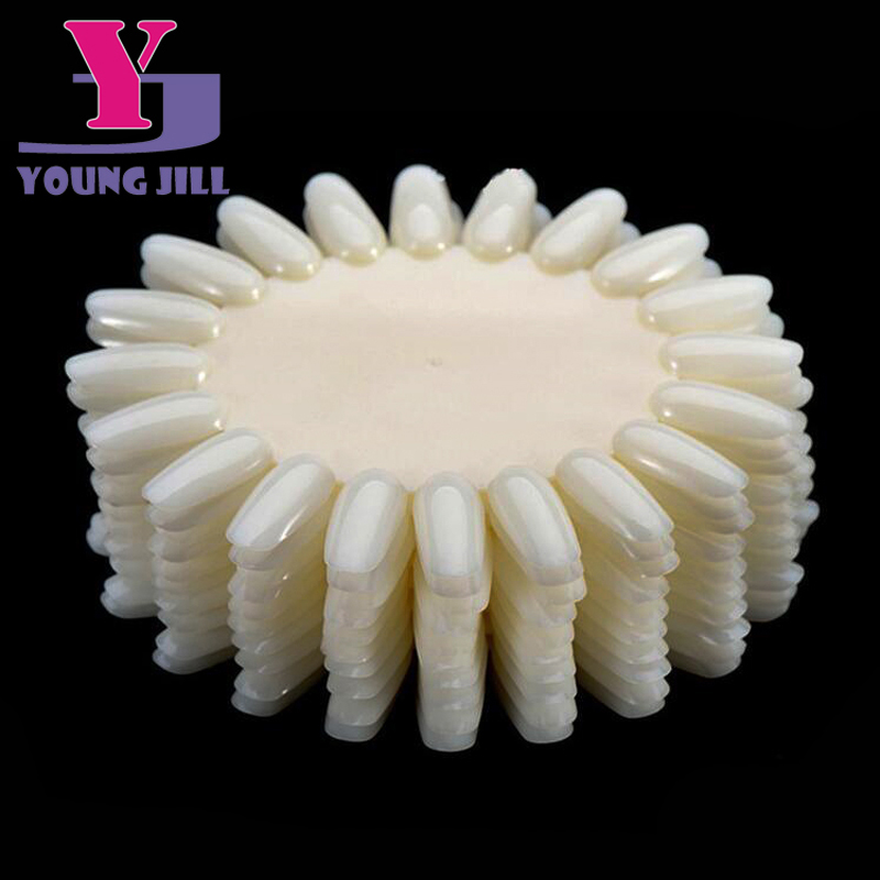 Nail Art Navy - 10Pcs Natural White Fake Nail Art