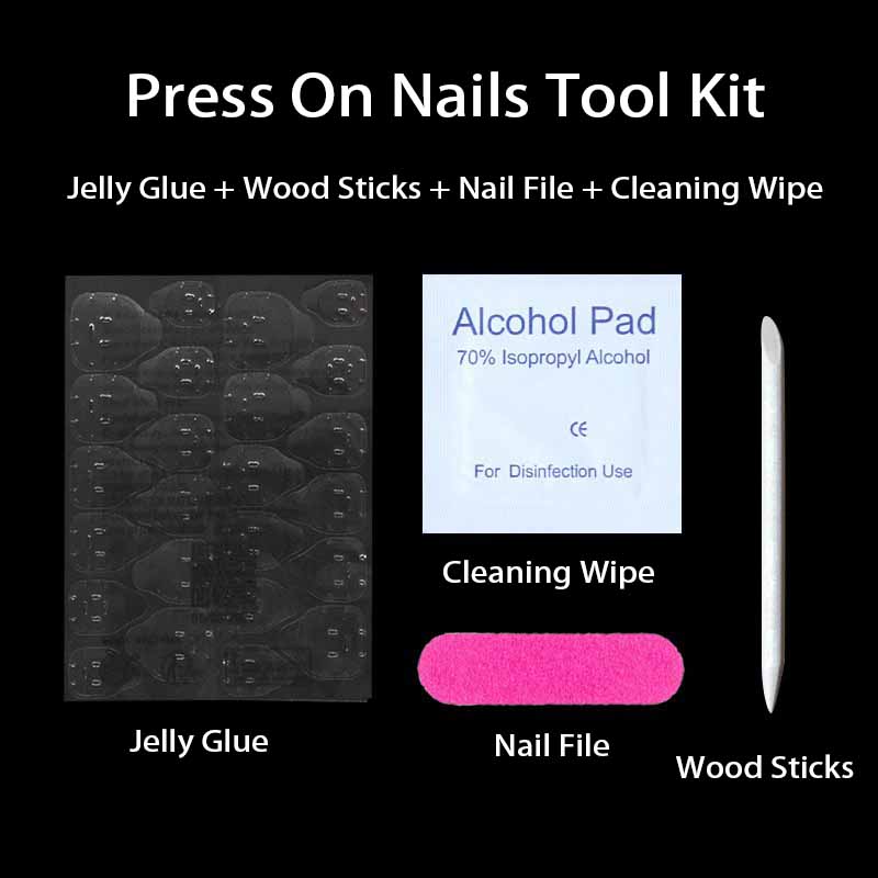 Nail Art Jelly - 1 Set Nail Adhesive Tabs Jelly