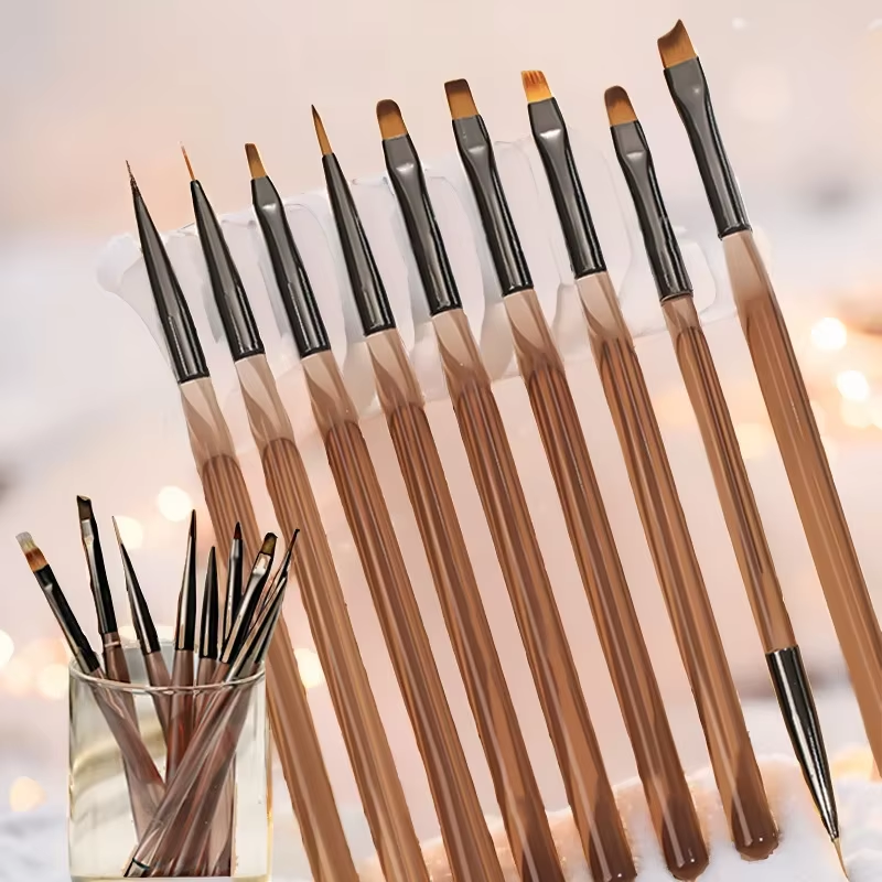 Nail Art Navy - LINMANDA 9Pcs Nail Brush Liner Painting