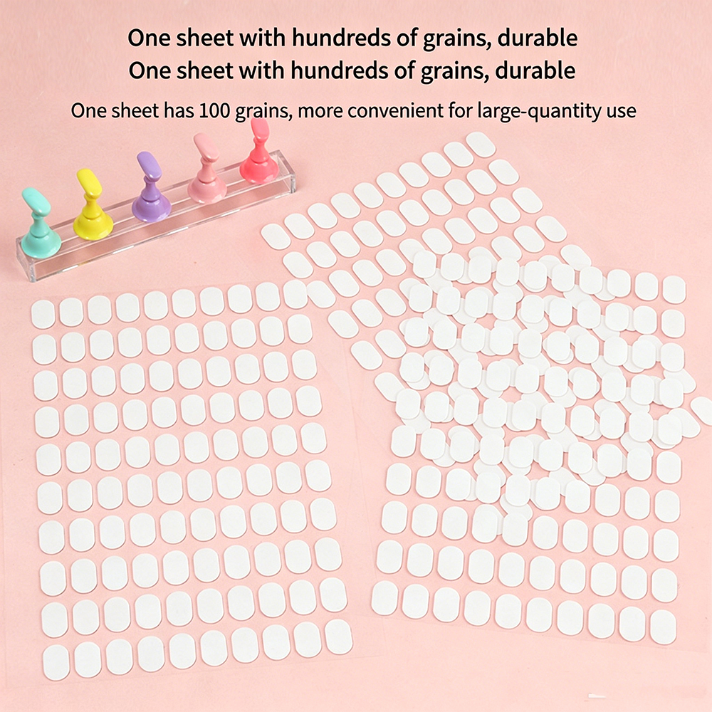 Nail Art Jelly - 10/50PCS Double-Sided Nail Stand Adhesive –