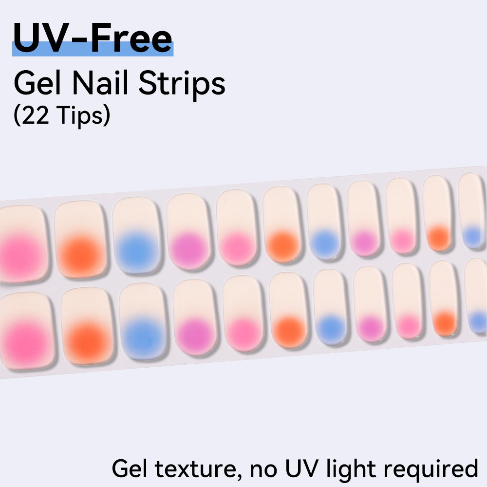 Nail Art Full Design - UV-Free Strips Nails Stickers Fairy Full-Cover