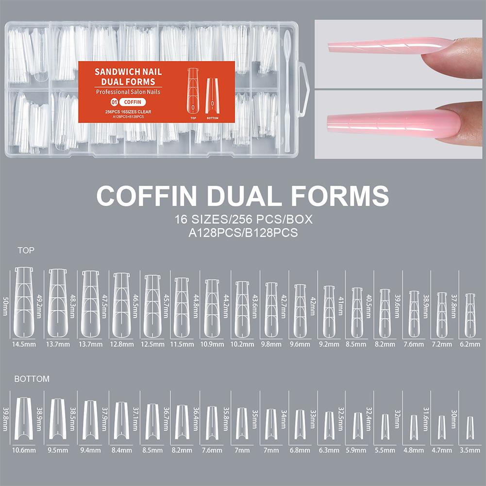 256PCS Sandwich Dual Nail Form - огляд і ціна Nail Extension Form