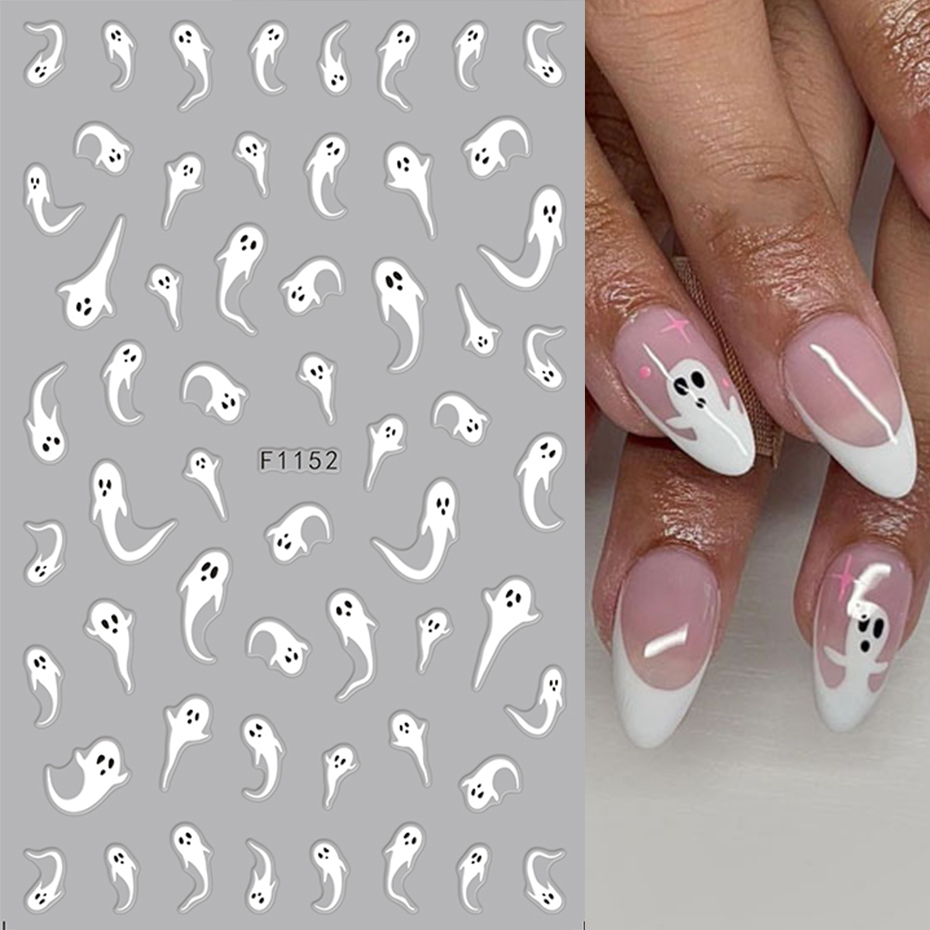 2pcs Luminous Halloween Spooky - огляд і ціна Nail Art Full Design