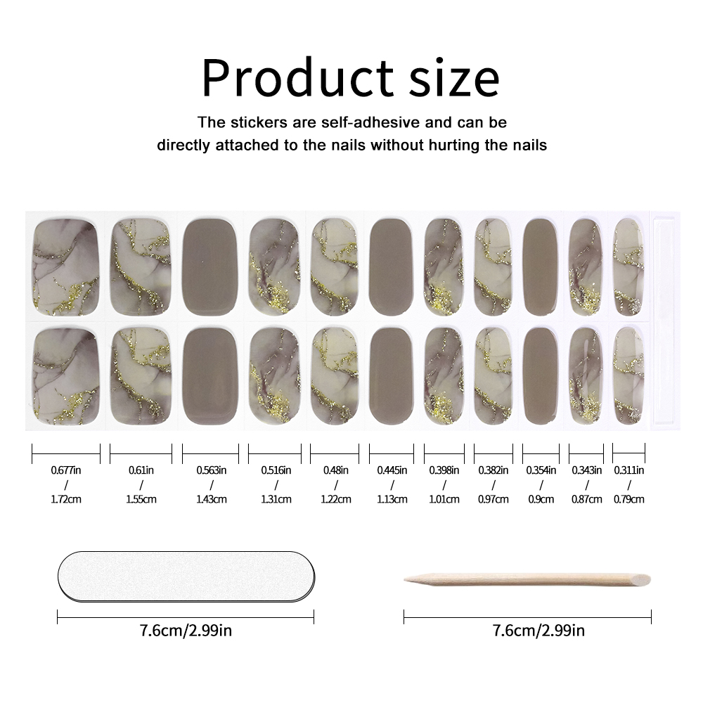 UV-Free Strips DIY Nails Stick - огляд і ціна Nail Art Full Design