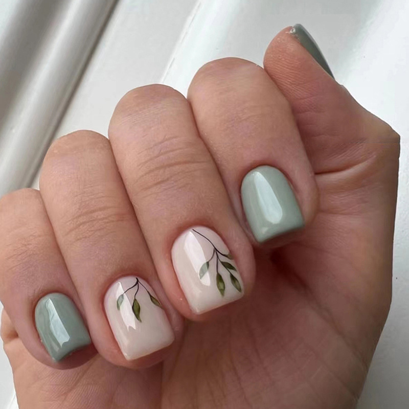 24Pcs Reusable Fake Nails Shor - огляд і ціна Nail Art Full Design