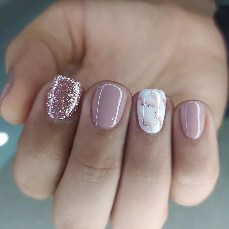 24Pcs Reusable Fake Nails Shor - огляд і ціна Nail Art Full Design