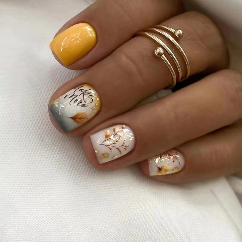 24Pcs Reusable Fake Nails Shor - огляд і ціна Nail Art Full Design