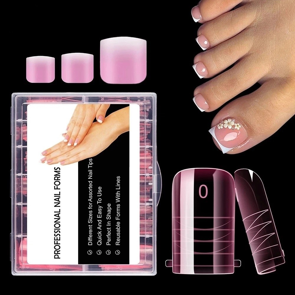 120pcs New Dual Forms Toe Nail - огляд і ціна Nail Extension Form