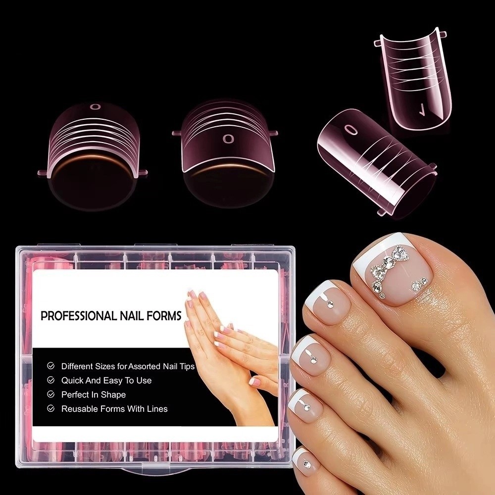 120pcs New Dual Forms Toe Nail - огляд і ціна Nail Extension Form