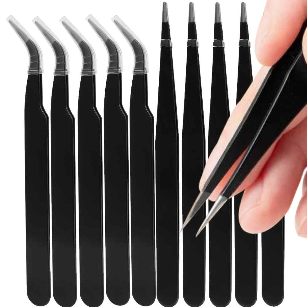 10PCS Curved Tip Eyelash Exten - огляд і ціна Nail Extension Form
