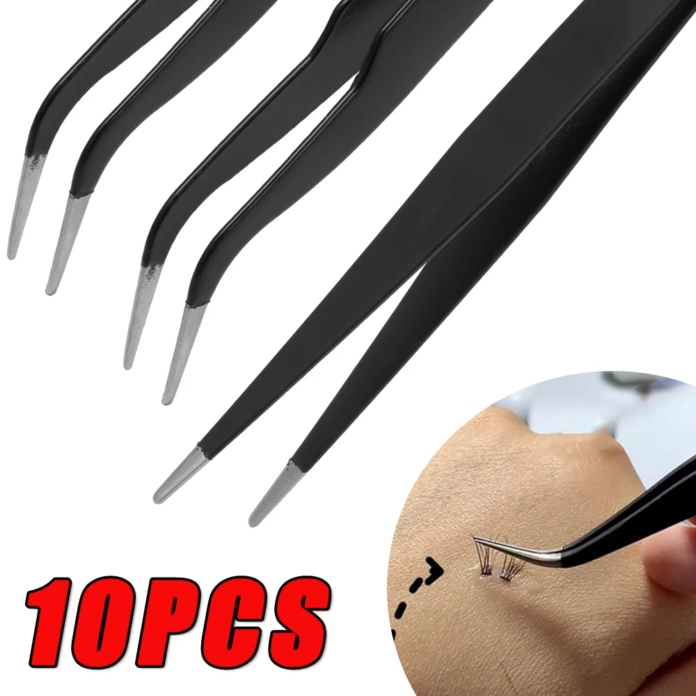 10PCS Curved Tip Eyelash Exten - огляд і ціна Nail Extension Form