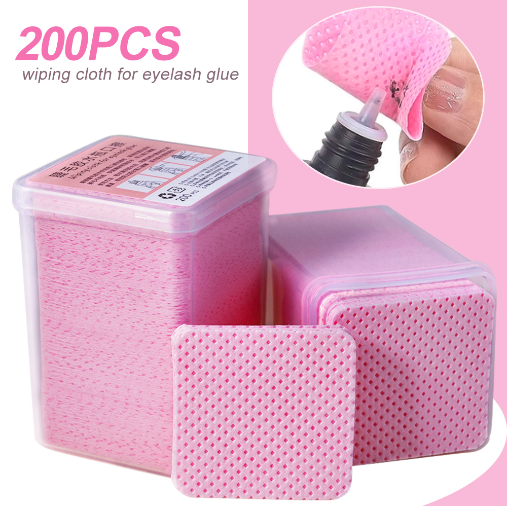 200Pcs Pink Lint-Free Nail Pol - огляд і ціна Nail Art Pink