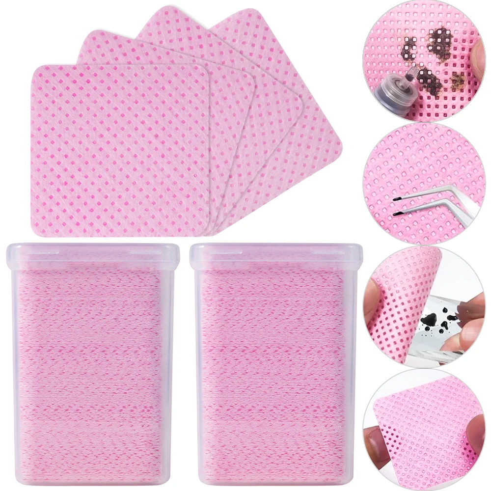 200Pcs Pink Lint-Free Nail Pol - огляд і ціна Nail Art Pink