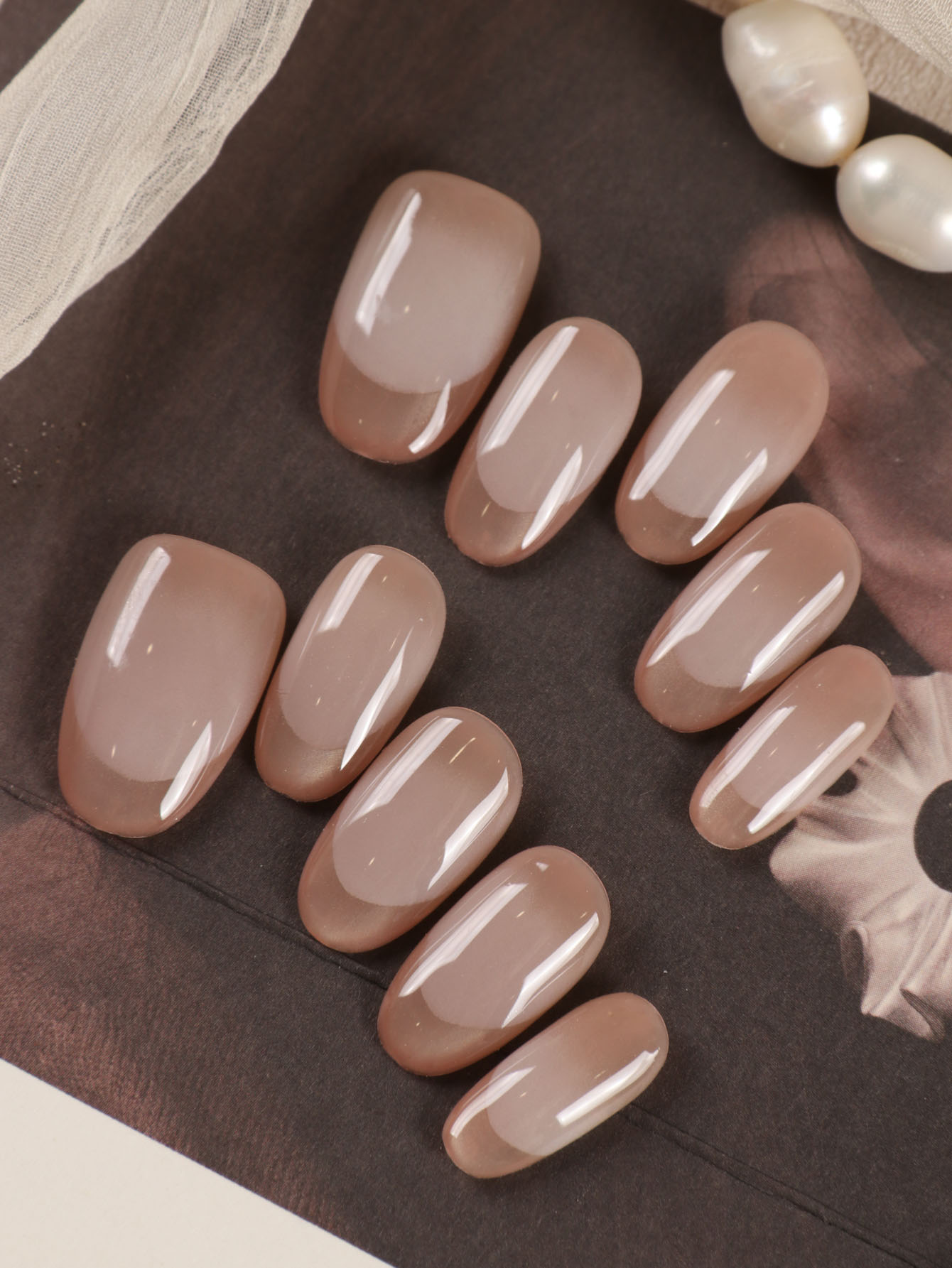 10Pcs Press on Nails Short Gol - огляд і ціна Nail Art French Nails