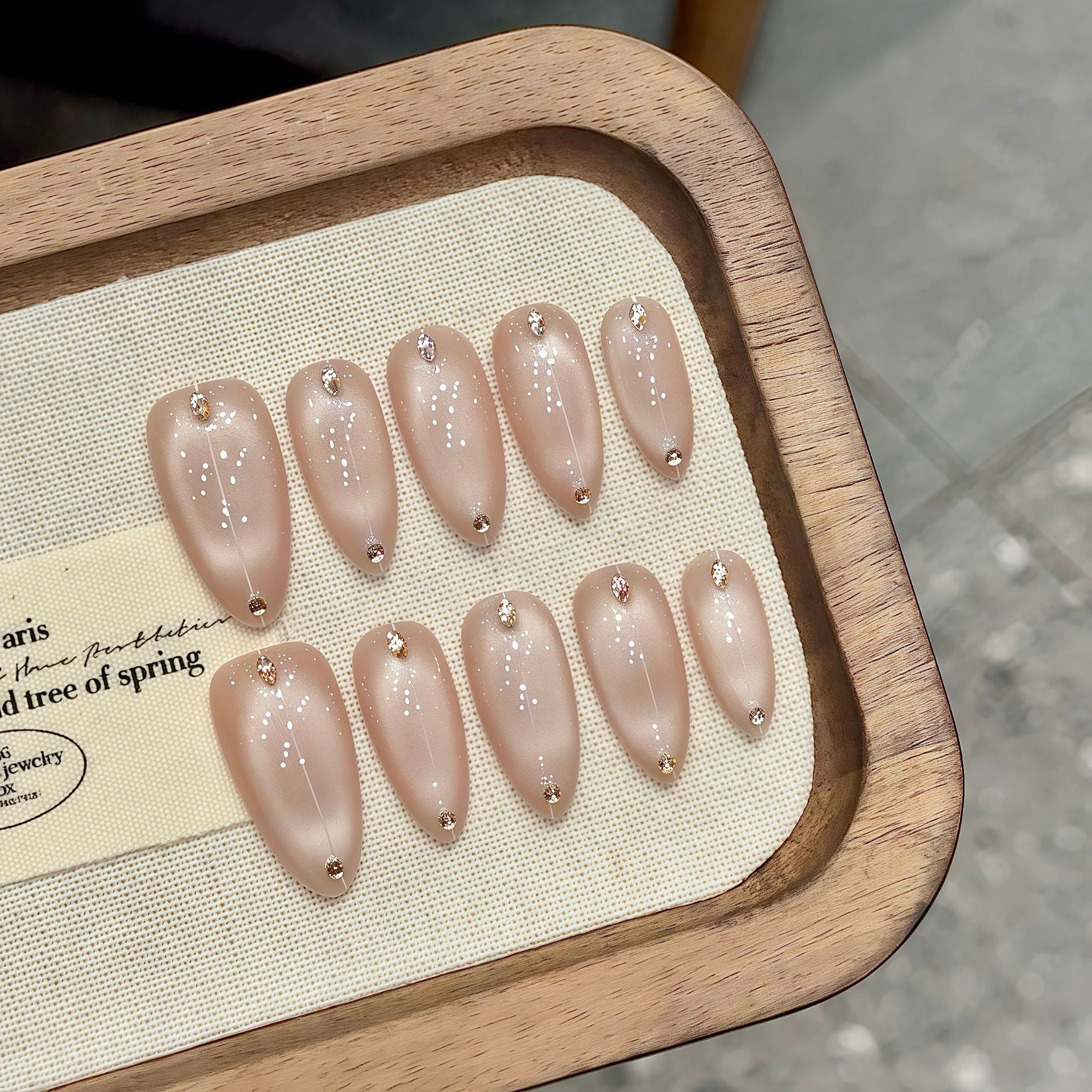 Handmade Nude Press on Nails C - огляд і ціна Nail Art Full Design