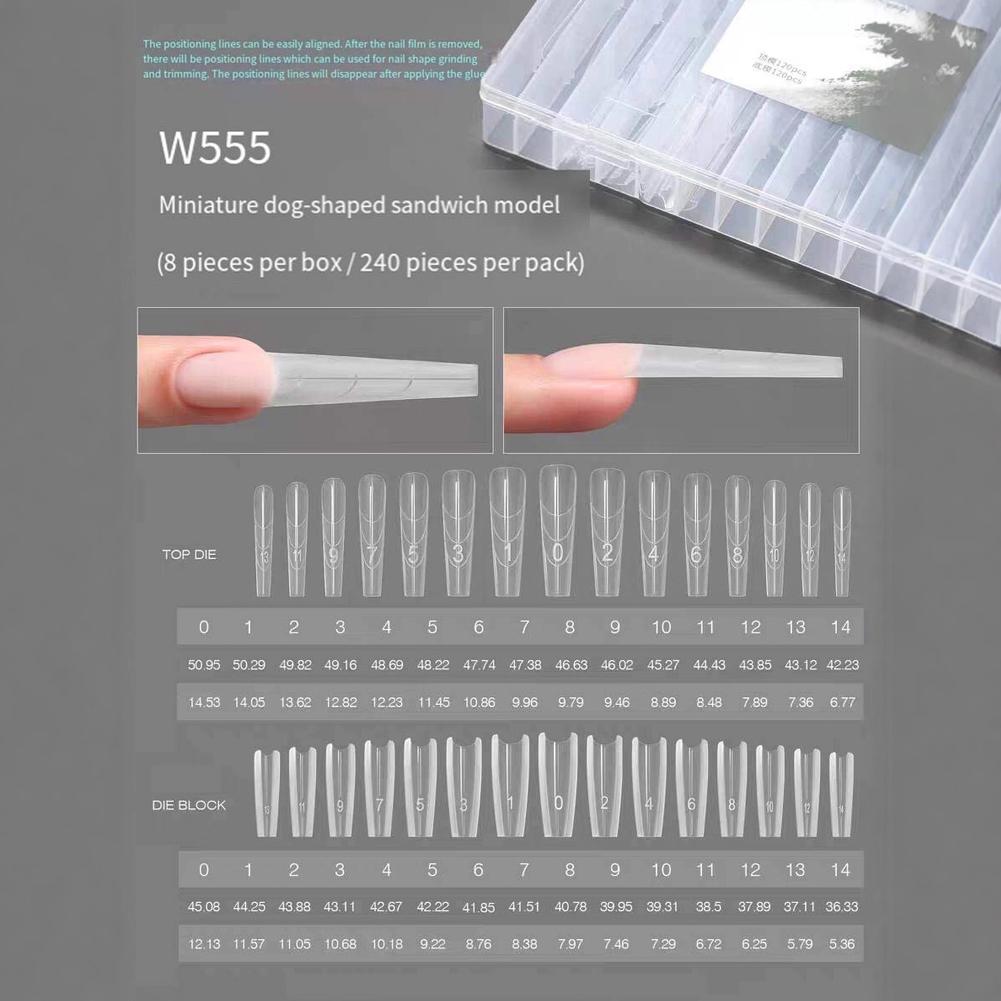 240PCS Sandwich Dual Nail Form - огляд і ціна Nail Extension Form