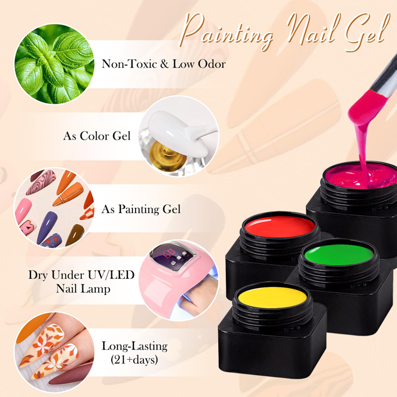 CHUNSHU Painting Gel Semi-soli - огляд і ціна Nail Art Full Design