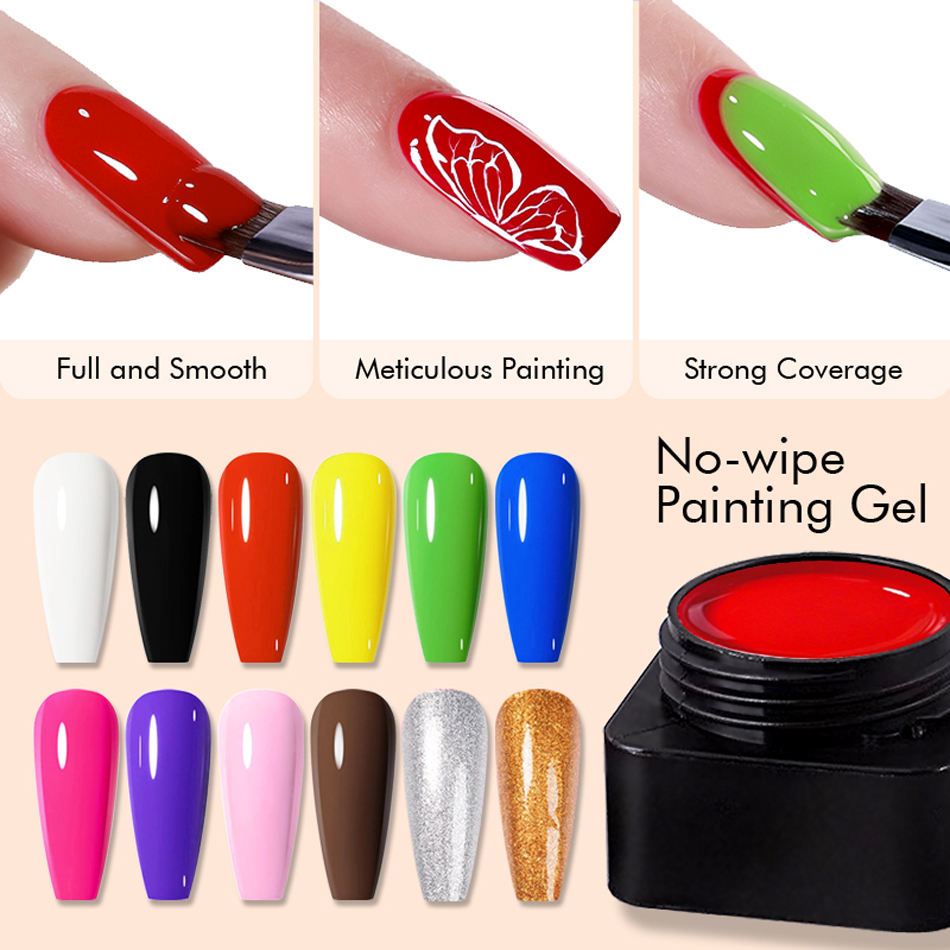 CHUNSHU Painting Gel Semi-soli - огляд і ціна Nail Art Full Design