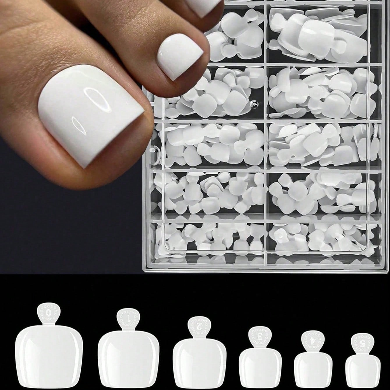 120pcs False Toe Nail Tips 12  - огляд і ціна Nail Art Full Design