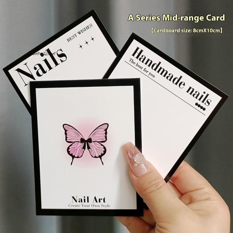 20 Sheets Press-On Nail Butter - огляд і ціна Nail Art Navy