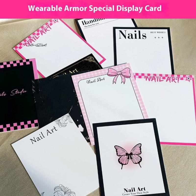 20 Sheets Press-On Nail Butter - огляд і ціна Nail Art Navy