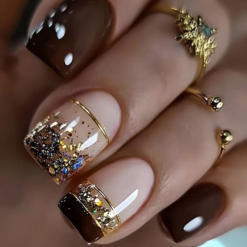 Short Square fake nails for wo - огляд і ціна Nail Art Full Design
