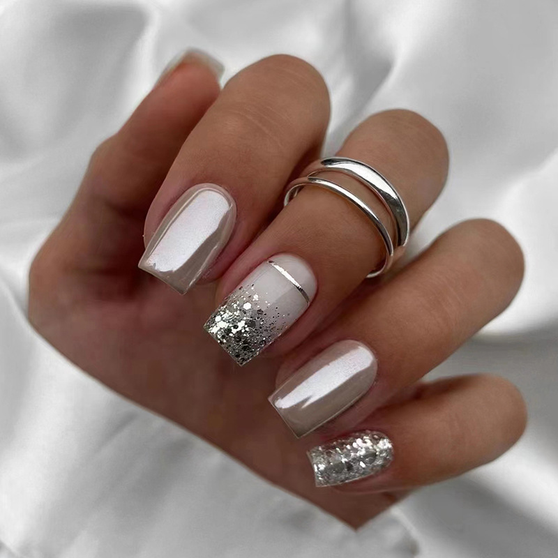 Short Square fake nails for wo - огляд і ціна Nail Art Full Design