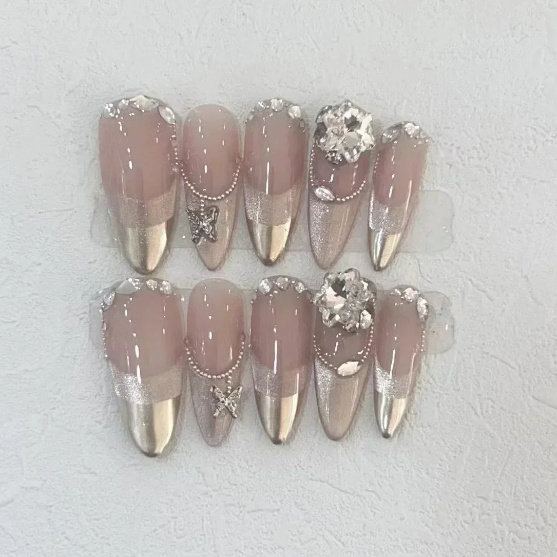 10Pcs Handmade Press on Nails  - огляд і ціна Nail Art Full Design