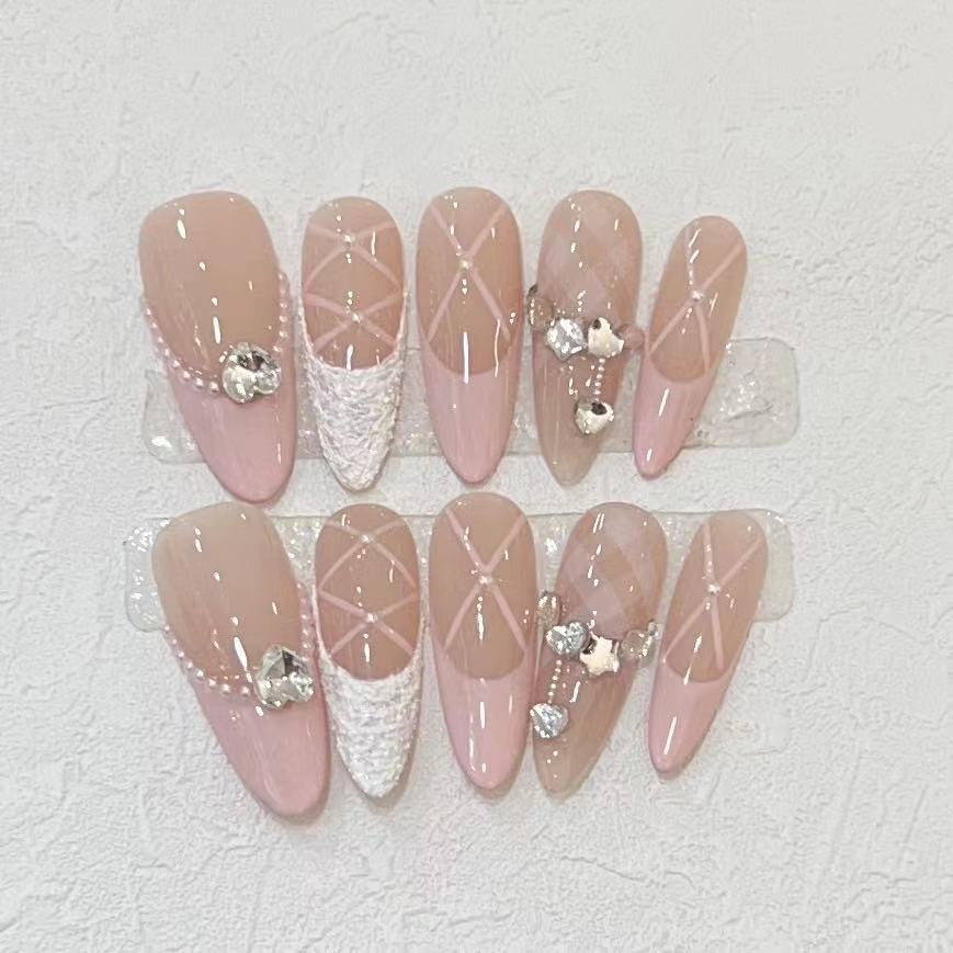 10Pcs Handmade Press on Nails  - огляд і ціна Nail Art Full Design