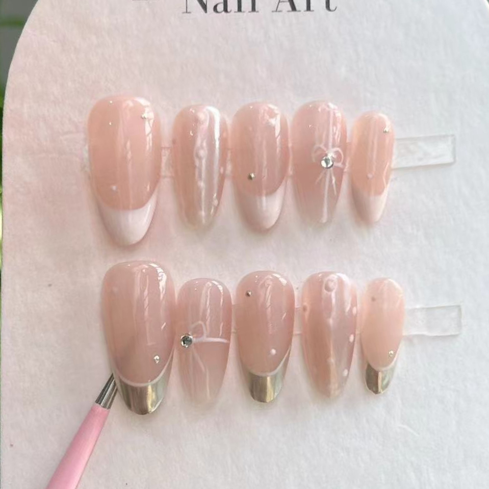 10Pcs Handmade Press on Nails  - огляд і ціна Nail Art Full Design