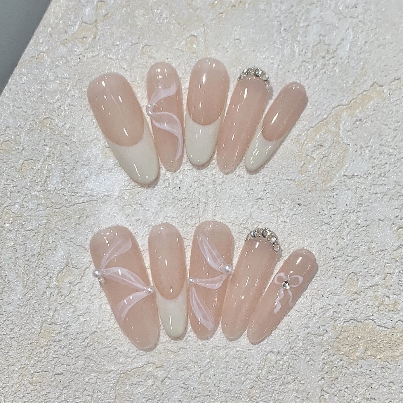 10Pcs Handmade Press on Nails  - огляд і ціна Nail Art Full Design
