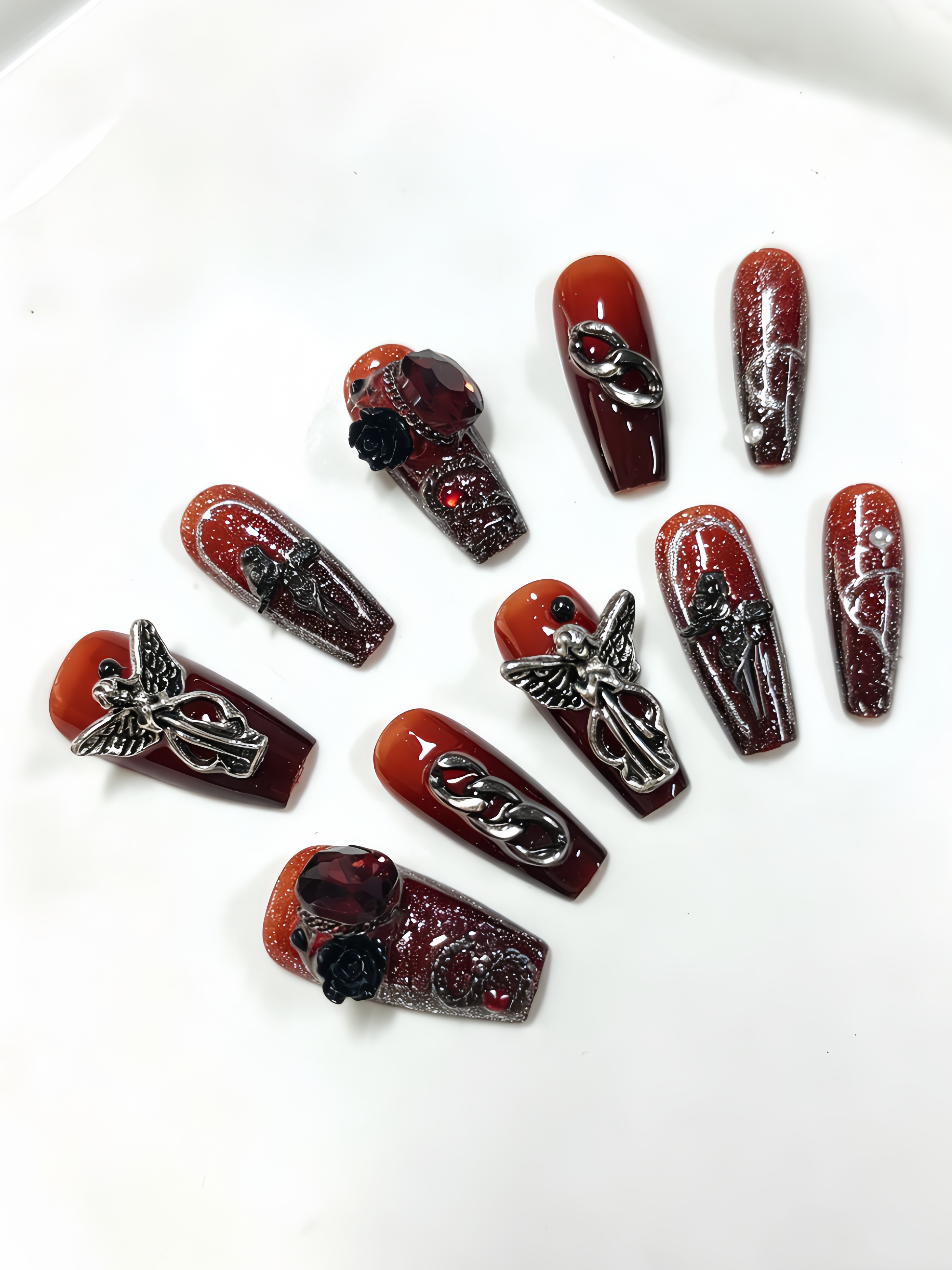 10 Medium-Sized Trapezoidal Pr - огляд і ціна Nail Art Jelly