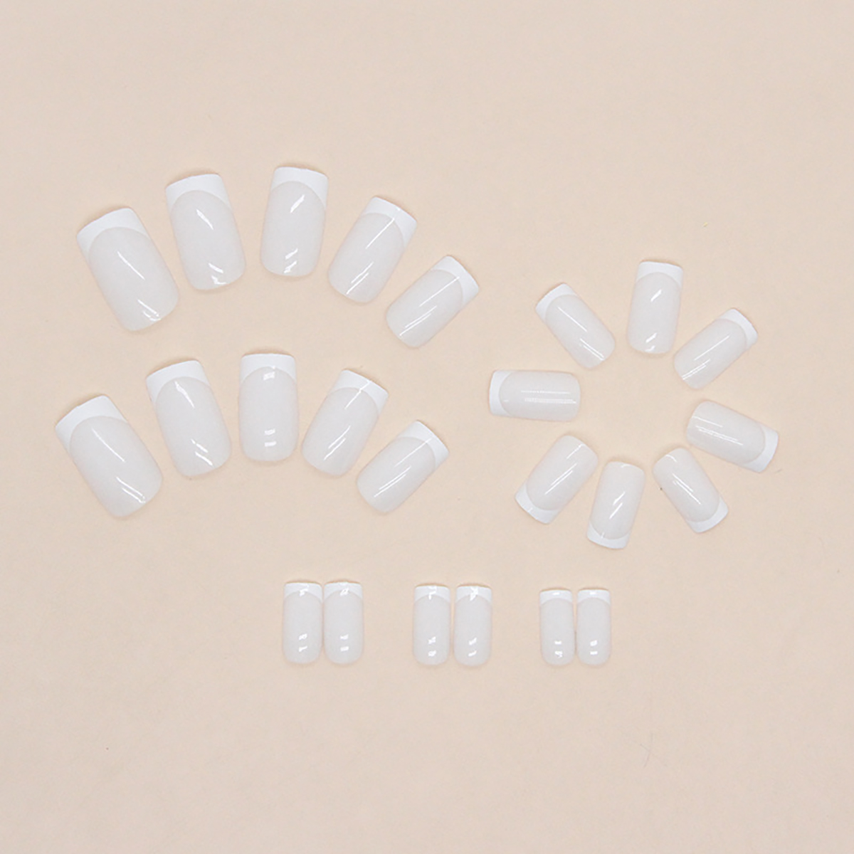 24pcs Chinese square nail whit - огляд і ціна Nail Art Jelly