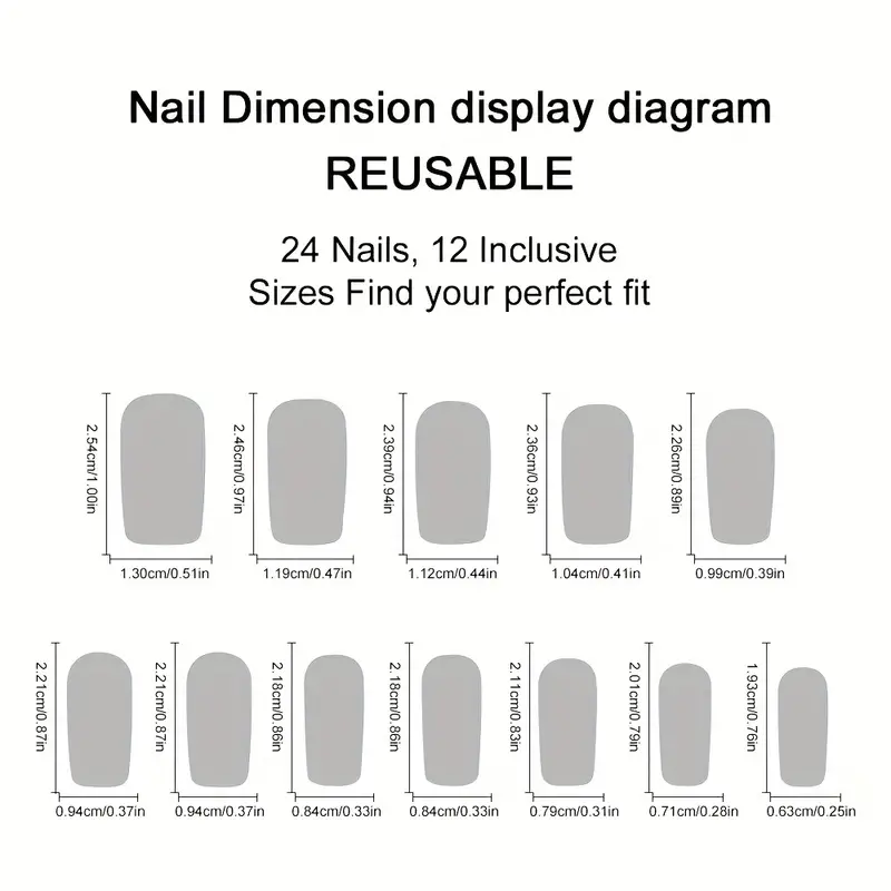 24pcs Chinese square nail whit - огляд і ціна Nail Art Jelly