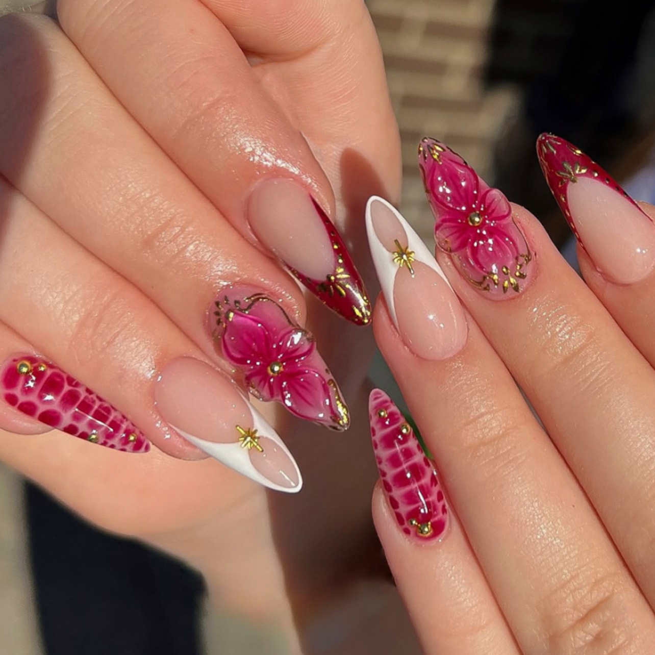 24pcs Finished Almond Press on - огляд і ціна Nail Art Pink