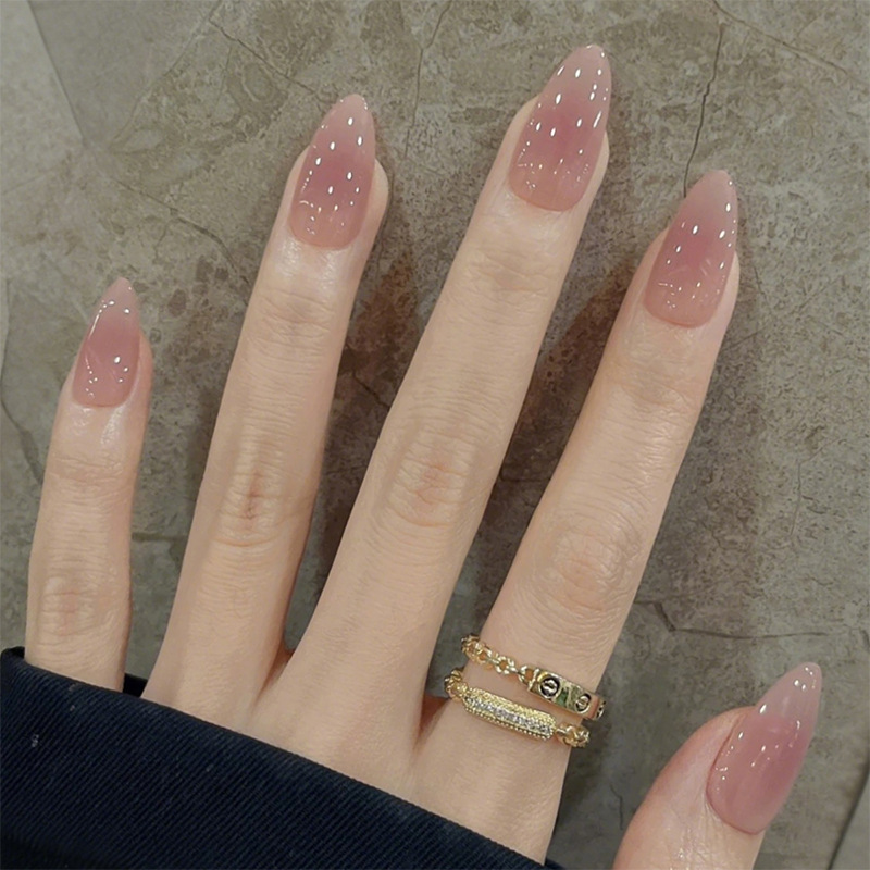 24Pcs Simple Nude Pink Solid N - огляд і ціна Nail Art Jelly