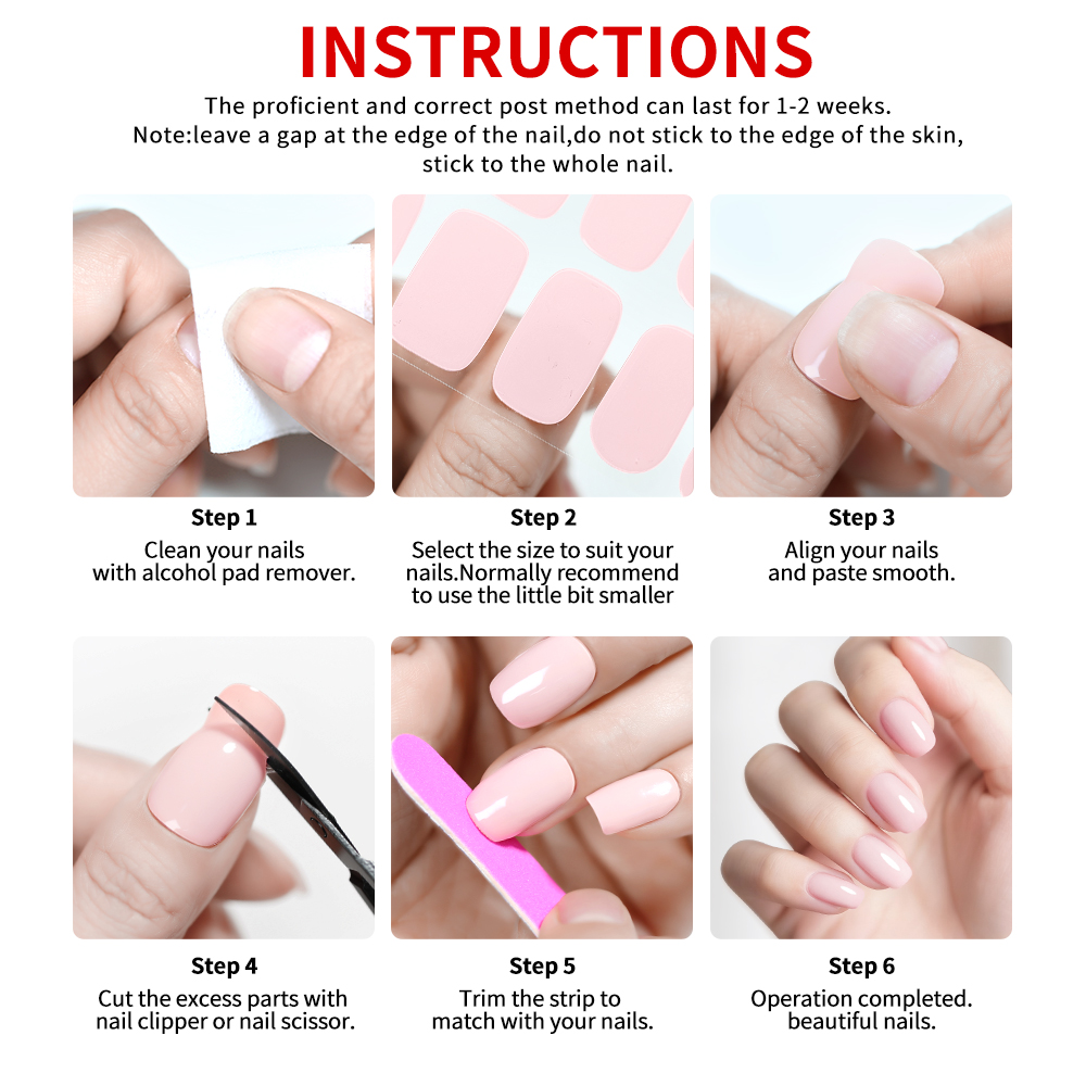 UV-Free Strips Nails Stickers  - огляд і ціна Nail Art Full Design