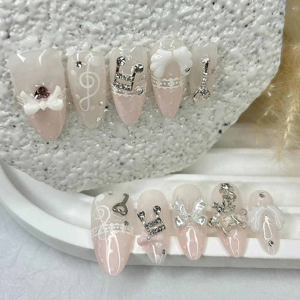 10 Pieces Retro Cute 3D Butter - огляд і ціна Nail Art French Nails