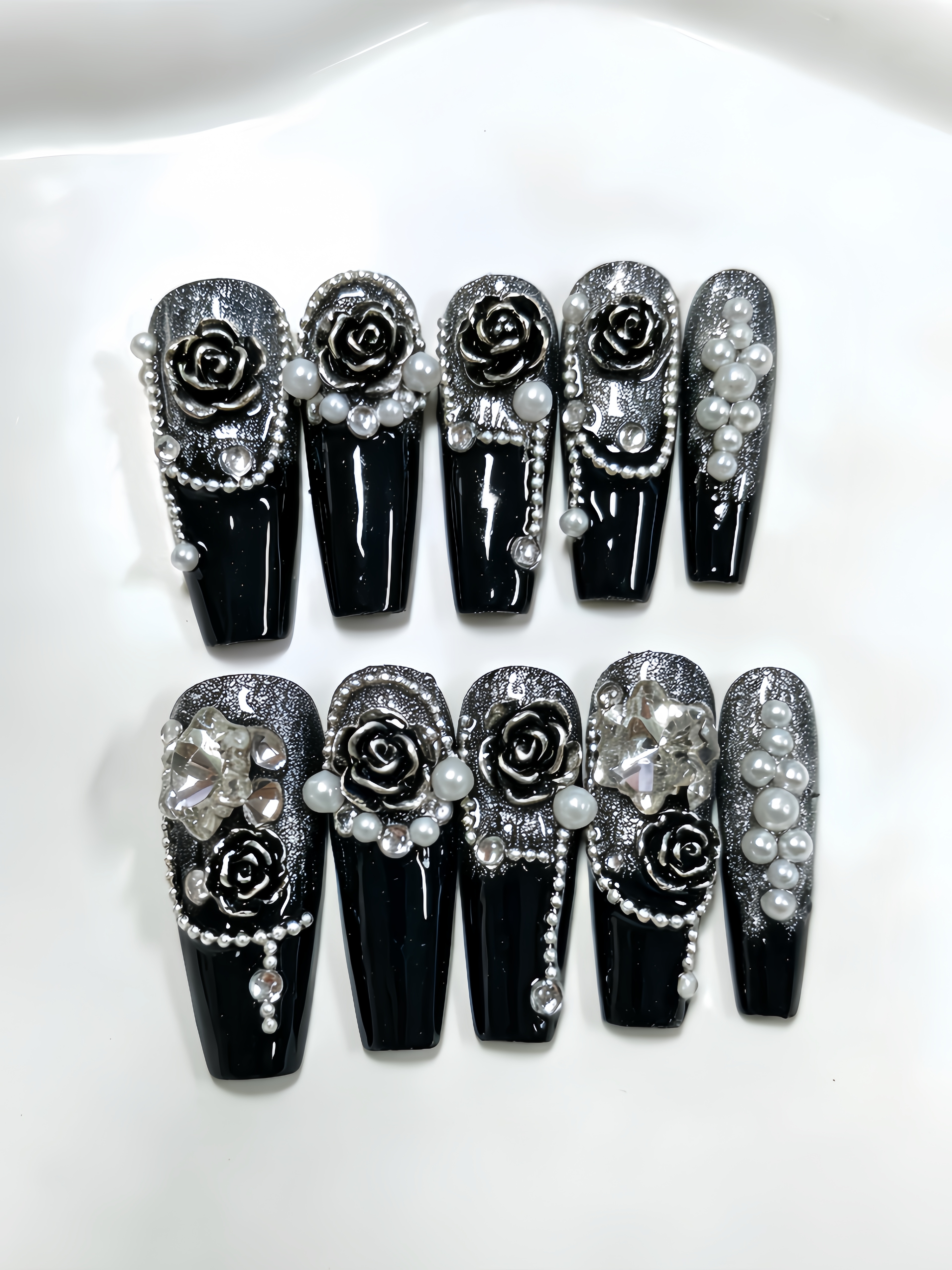 10 Long Trapezoidal Press-On N - огляд і ціна Nail Art Jelly