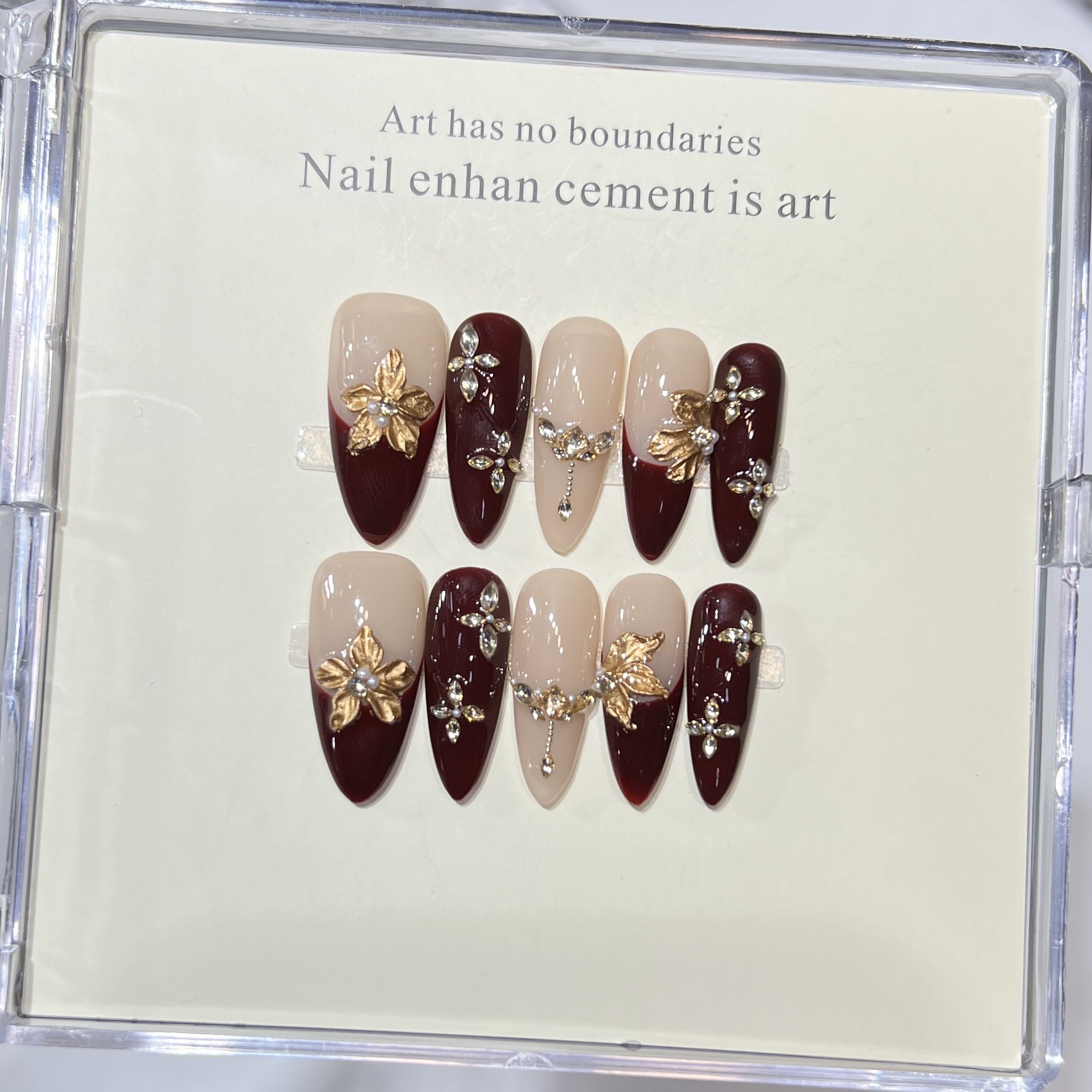 10Pcs Handmade Elegant French  - огляд і ціна Nail Art French Nails
