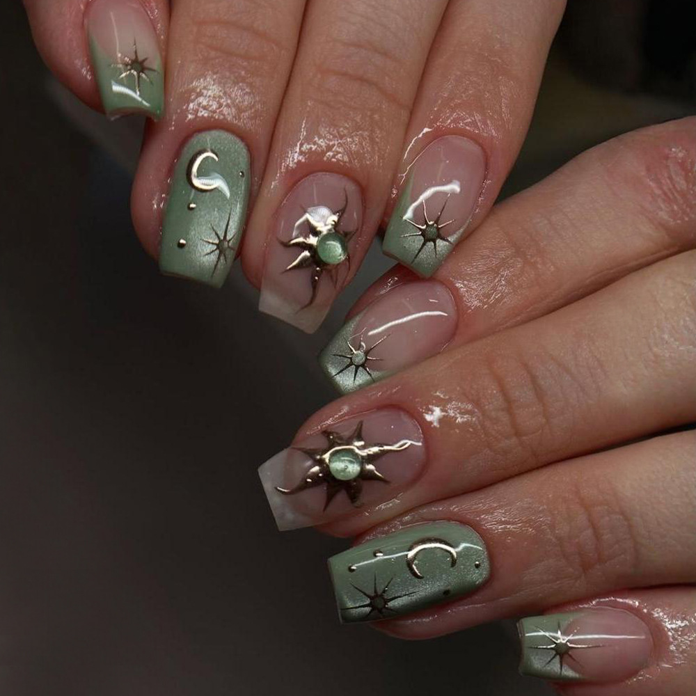 24pcs Finished Fake Nails Fren - огляд і ціна Nail Art French Nails
