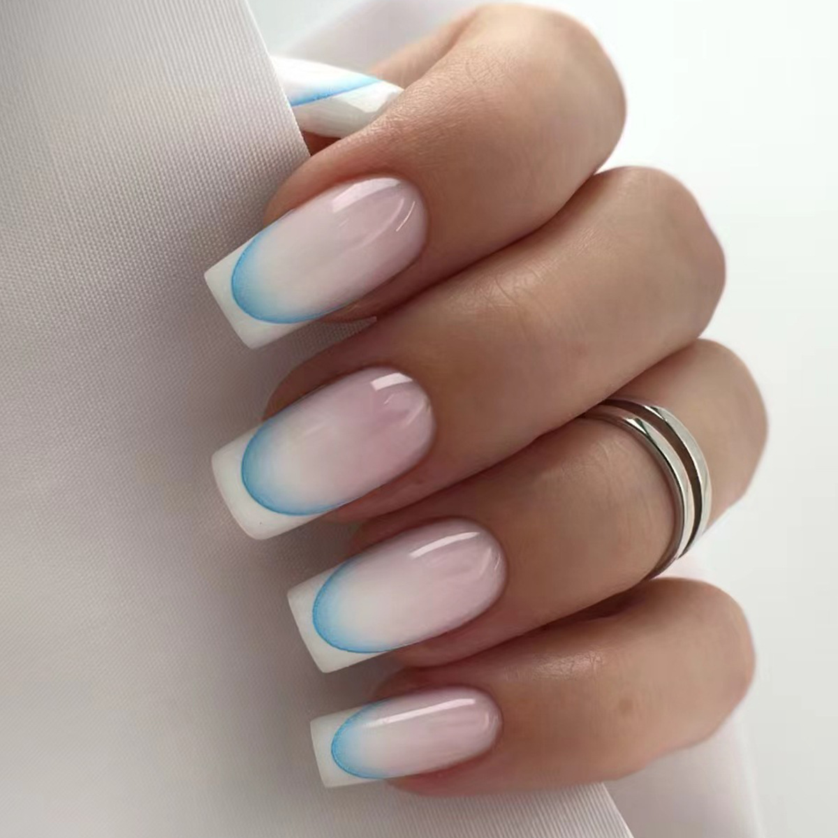 24pcs Finished Fake Nails Fren - огляд і ціна Nail Art French Nails