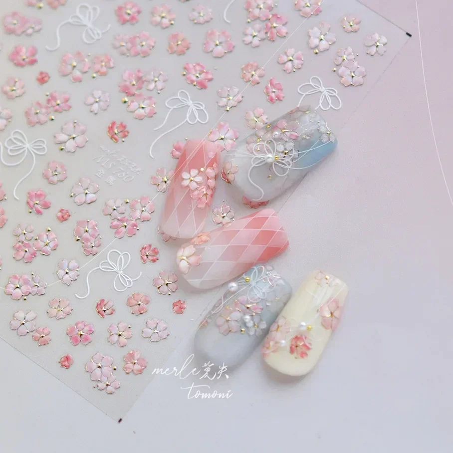 5D Flowers Bird Butterfly Nail - огляд і ціна Nail Art Lilac