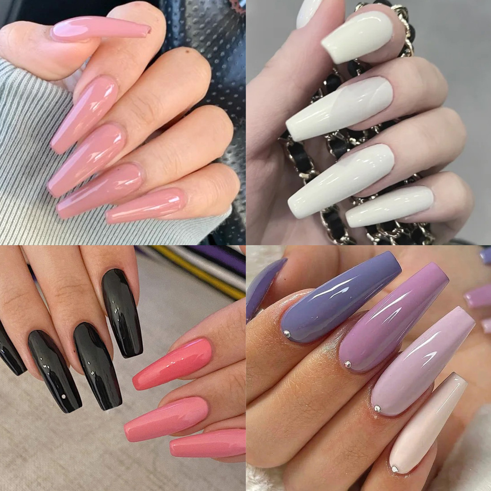 24 grids solid color wear nail - огляд і ціна Nail Art Pink