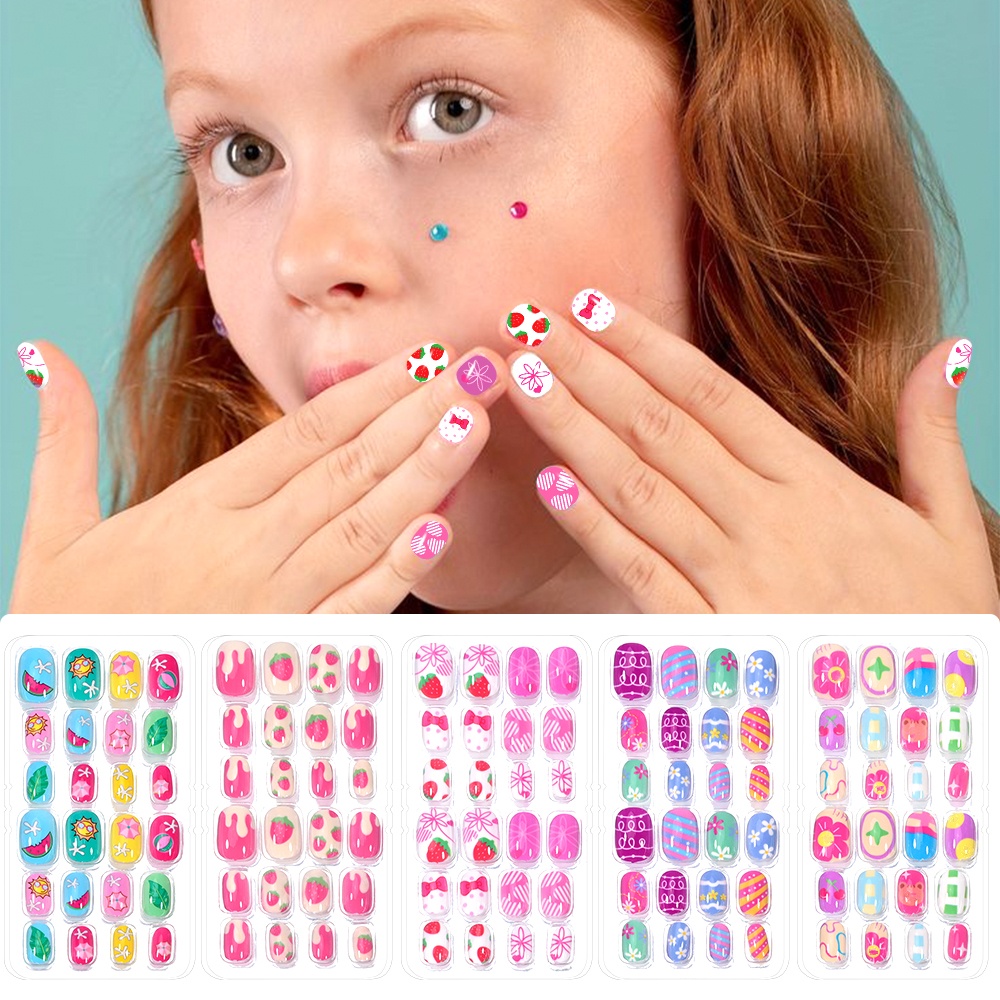 120-Piece 5-Set Candy Kids Pre - огляд і ціна Nail Art Pink
