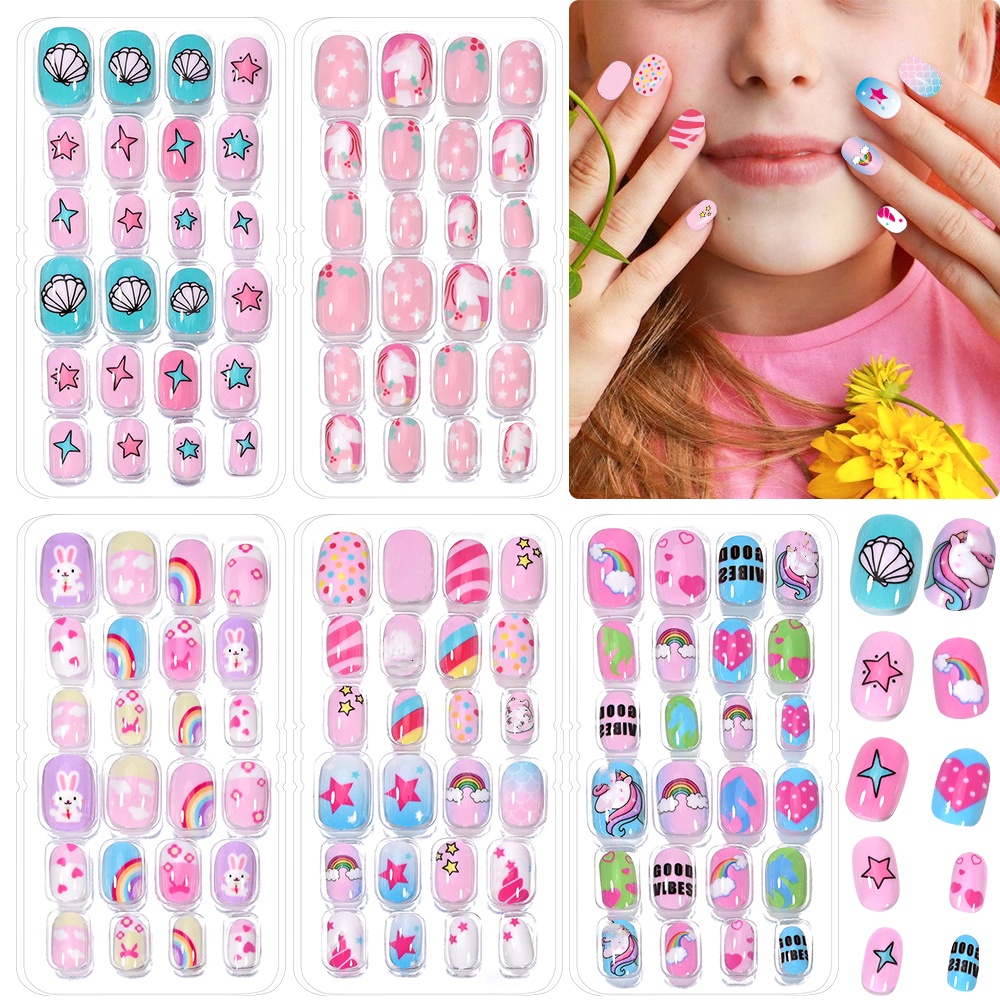 120-Piece 5-Set Candy Kids Pre - огляд і ціна Nail Art Pink