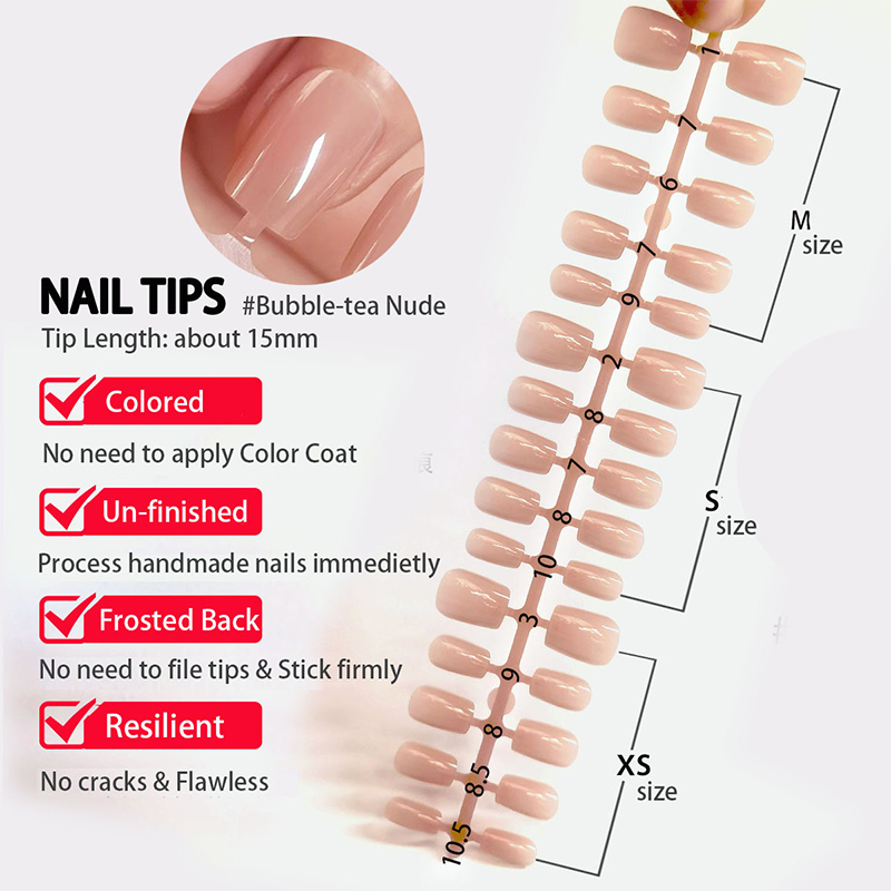 30Pcs French Gradient Short Ba - огляд і ціна Nail Art Pink