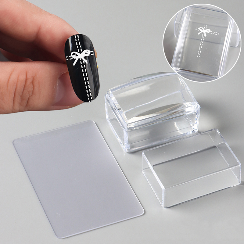 [F] Transparent Rectangle Nail - огляд і ціна Nail Art Jelly