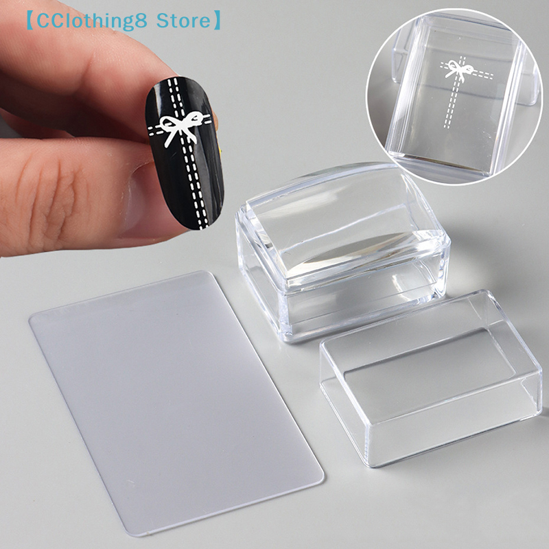Transparent Rectangle Nail Art - огляд і ціна Nail Art Jelly