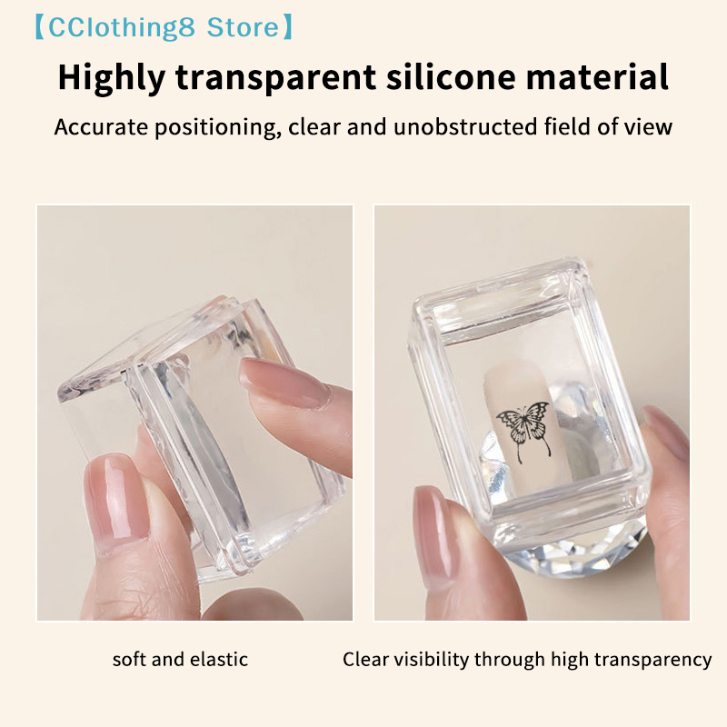 Transparent Rectangle Nail Art - огляд і ціна Nail Art Jelly